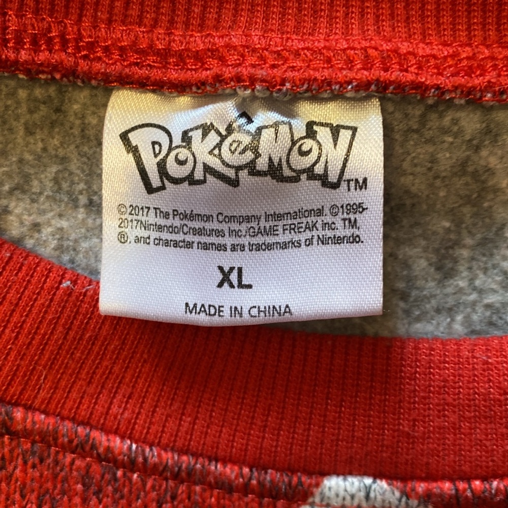 Pokemon Pikachu Christmas holiday sweatshirt. Size Junior XL - Picture 4 of 5